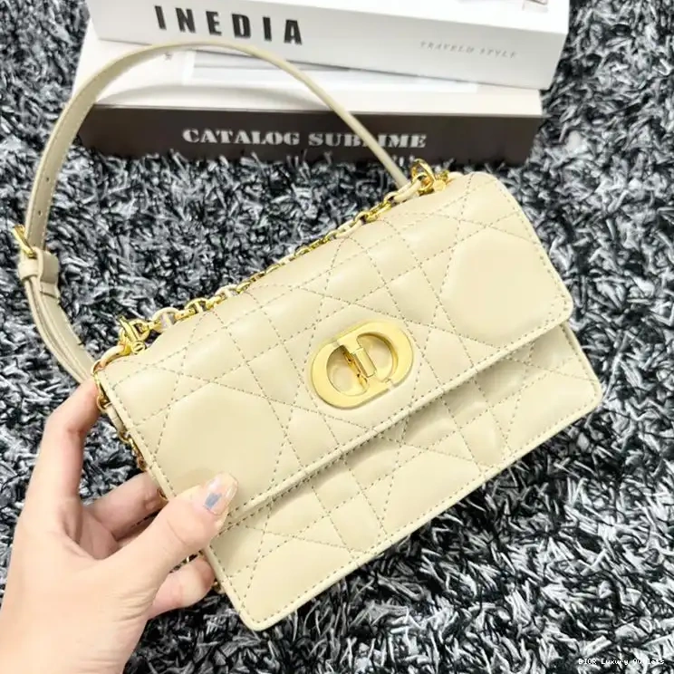 Miss Caro Mini Lambskin Beige Macrocannage Bag 0623 Luxury